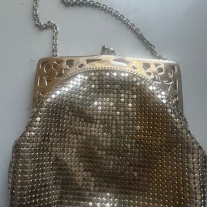 Antique / Vintage mesh purse w/mirror